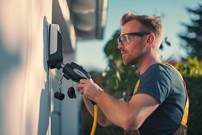 Borne recharge électrique privée